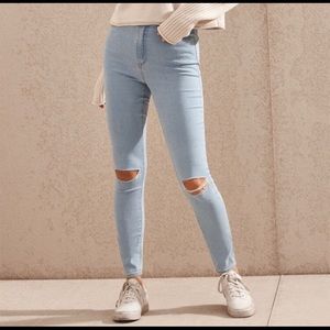 Pacsun super high rise jegging bundy blue